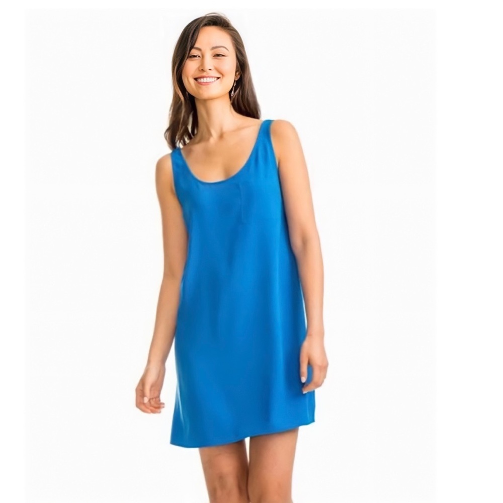 Southern Tide Meridian Blue Sheath-style Tank Dress